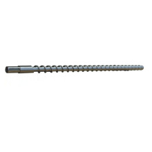 Bimetallic screw for injection moulding machine